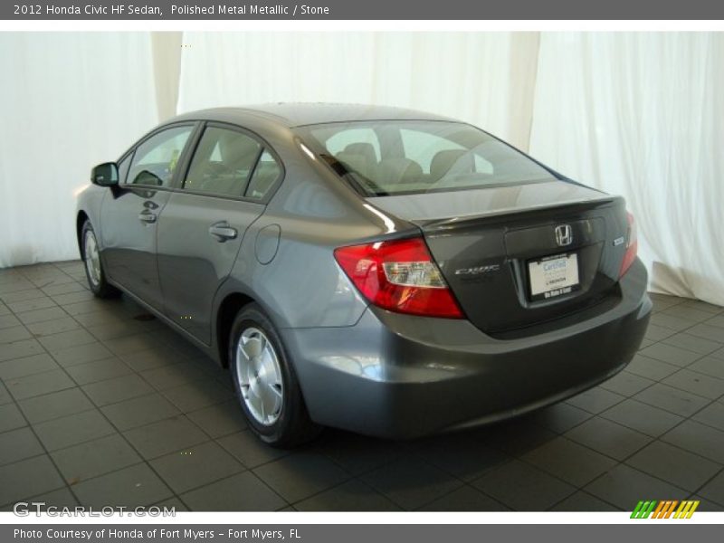 Polished Metal Metallic / Stone 2012 Honda Civic HF Sedan