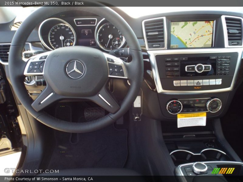 Black / Black 2015 Mercedes-Benz ML 350