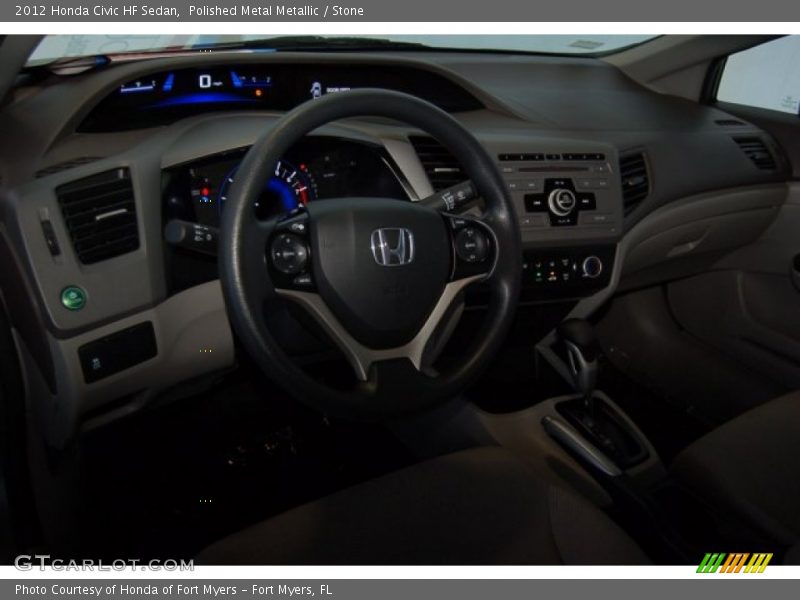 Polished Metal Metallic / Stone 2012 Honda Civic HF Sedan