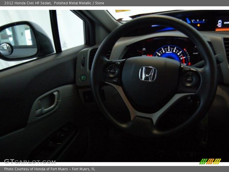 Polished Metal Metallic / Stone 2012 Honda Civic HF Sedan