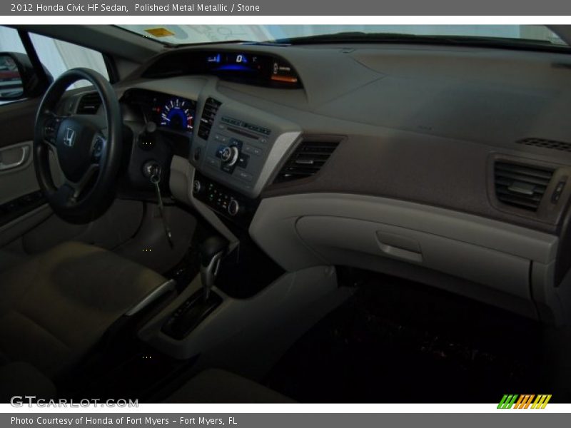 Polished Metal Metallic / Stone 2012 Honda Civic HF Sedan