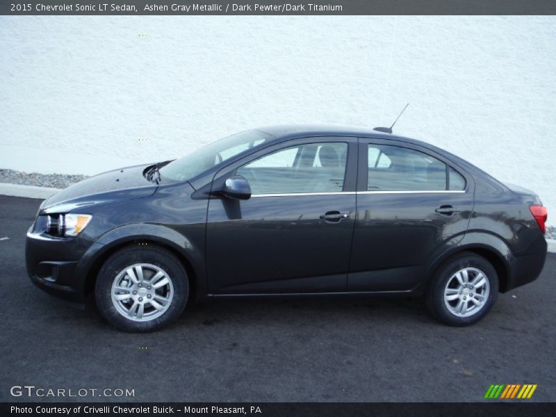 Ashen Gray Metallic / Dark Pewter/Dark Titanium 2015 Chevrolet Sonic LT Sedan
