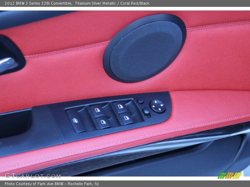 Titanium Silver Metallic / Coral Red/Black 2012 BMW 3 Series 328i Convertible