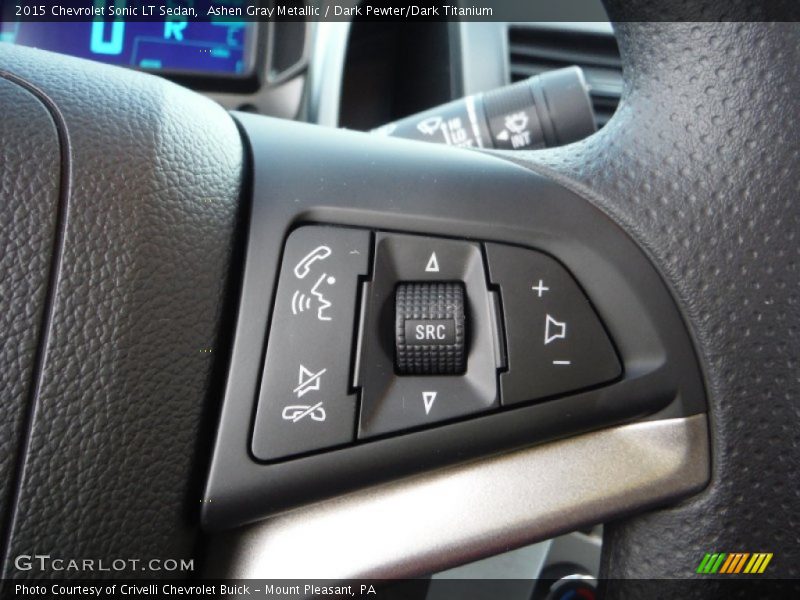 Ashen Gray Metallic / Dark Pewter/Dark Titanium 2015 Chevrolet Sonic LT Sedan