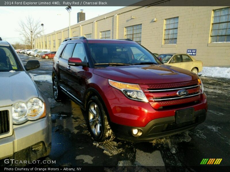 Ruby Red / Charcoal Black 2014 Ford Explorer Limited 4WD