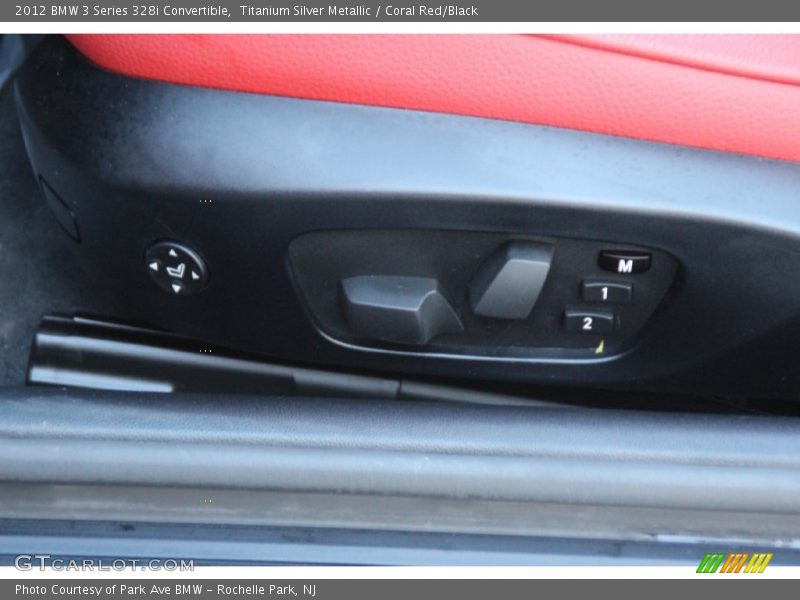 Titanium Silver Metallic / Coral Red/Black 2012 BMW 3 Series 328i Convertible