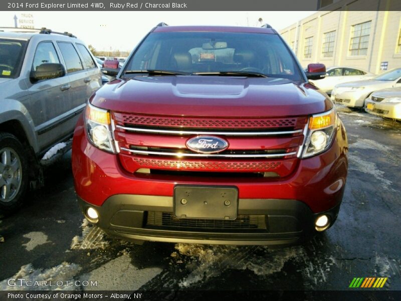 Ruby Red / Charcoal Black 2014 Ford Explorer Limited 4WD