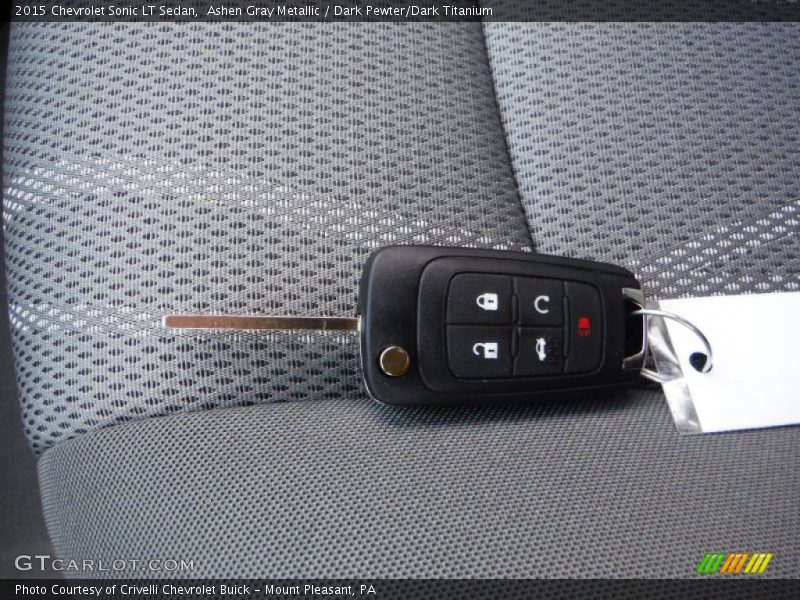 Ashen Gray Metallic / Dark Pewter/Dark Titanium 2015 Chevrolet Sonic LT Sedan