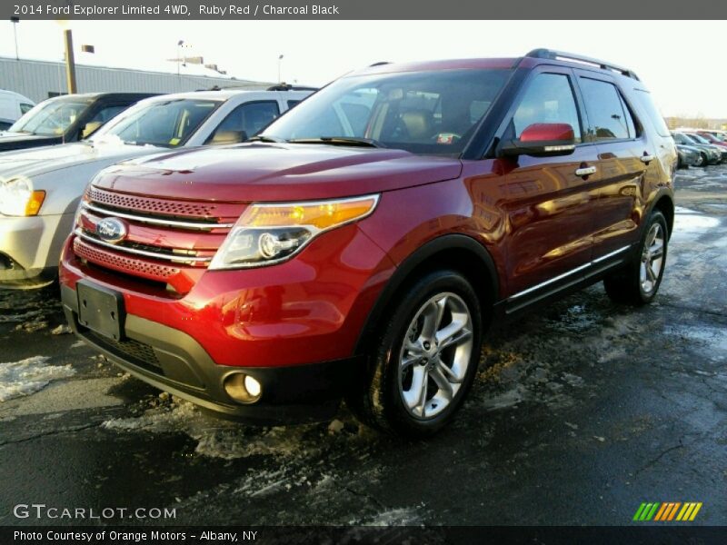 Ruby Red / Charcoal Black 2014 Ford Explorer Limited 4WD