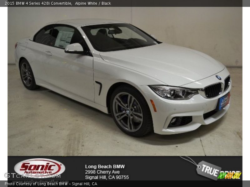 Alpine White / Black 2015 BMW 4 Series 428i Convertible