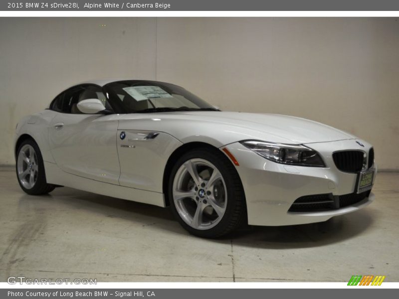 Alpine White / Canberra Beige 2015 BMW Z4 sDrive28i