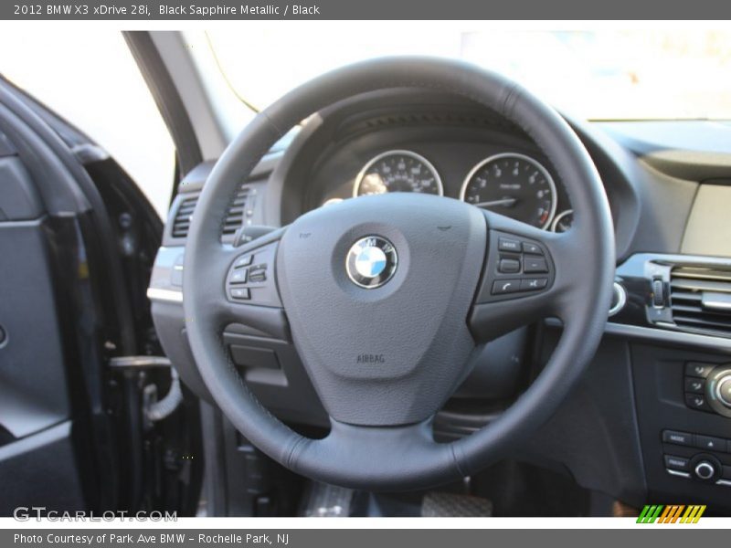 Black Sapphire Metallic / Black 2012 BMW X3 xDrive 28i