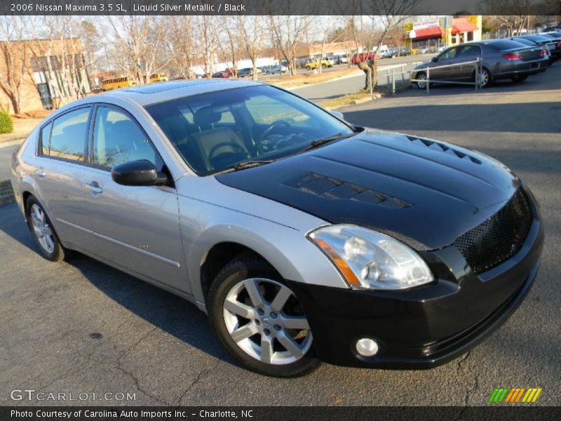 Liquid Silver Metallic / Black 2006 Nissan Maxima 3.5 SL