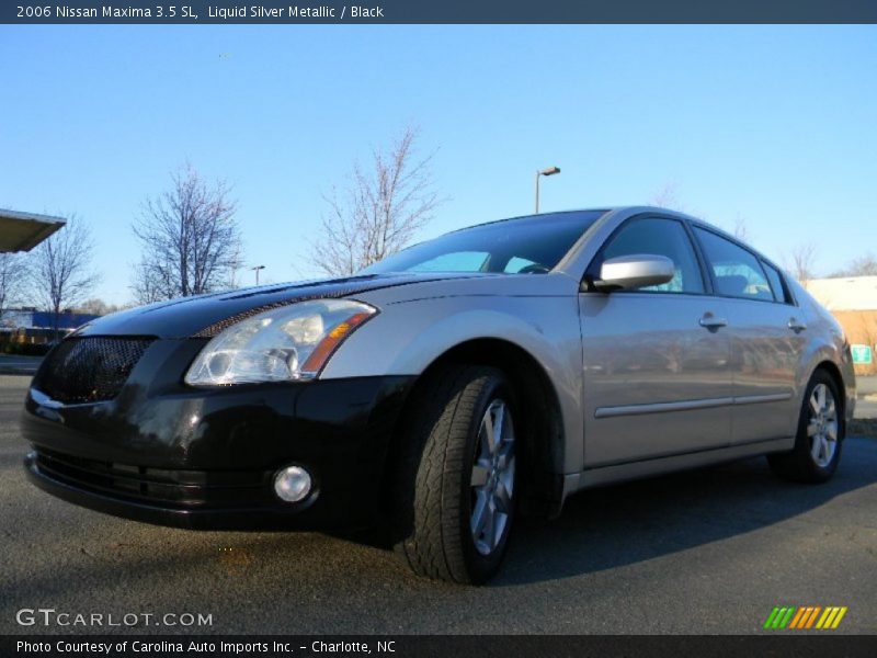 Liquid Silver Metallic / Black 2006 Nissan Maxima 3.5 SL