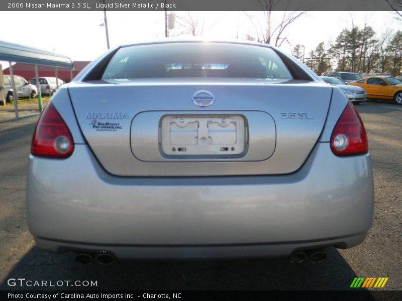 Liquid Silver Metallic / Black 2006 Nissan Maxima 3.5 SL