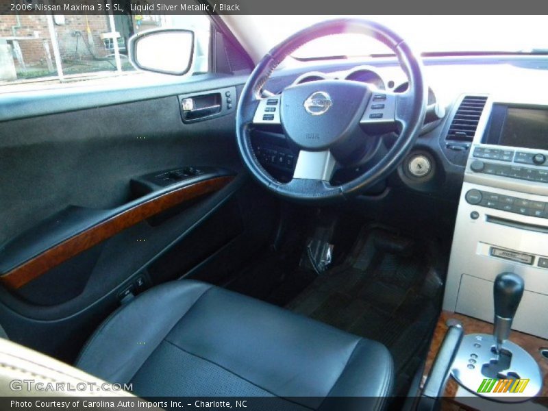 Liquid Silver Metallic / Black 2006 Nissan Maxima 3.5 SL