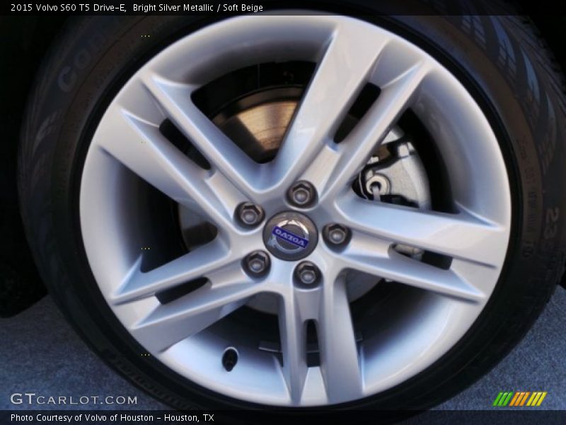 Bright Silver Metallic / Soft Beige 2015 Volvo S60 T5 Drive-E
