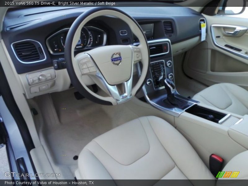 Bright Silver Metallic / Soft Beige 2015 Volvo S60 T5 Drive-E