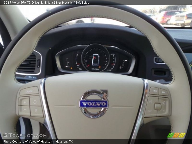 Bright Silver Metallic / Soft Beige 2015 Volvo S60 T5 Drive-E