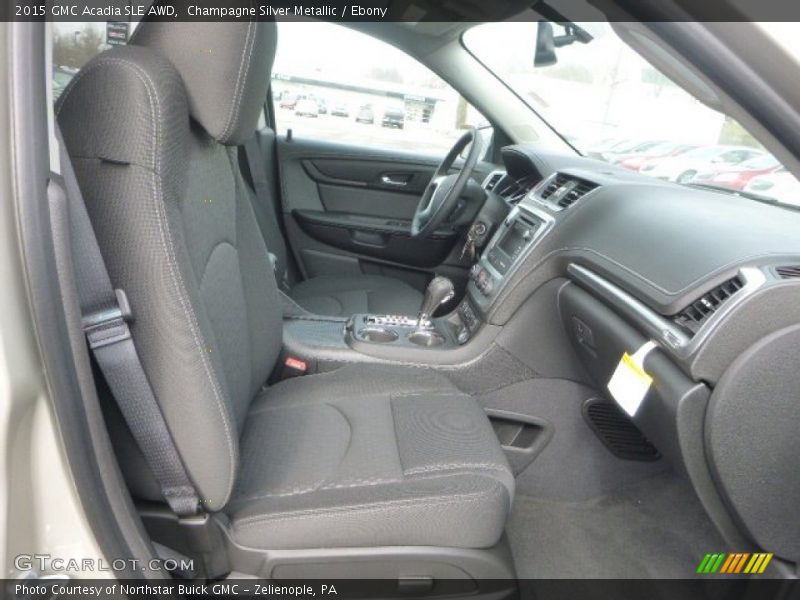 Champagne Silver Metallic / Ebony 2015 GMC Acadia SLE AWD