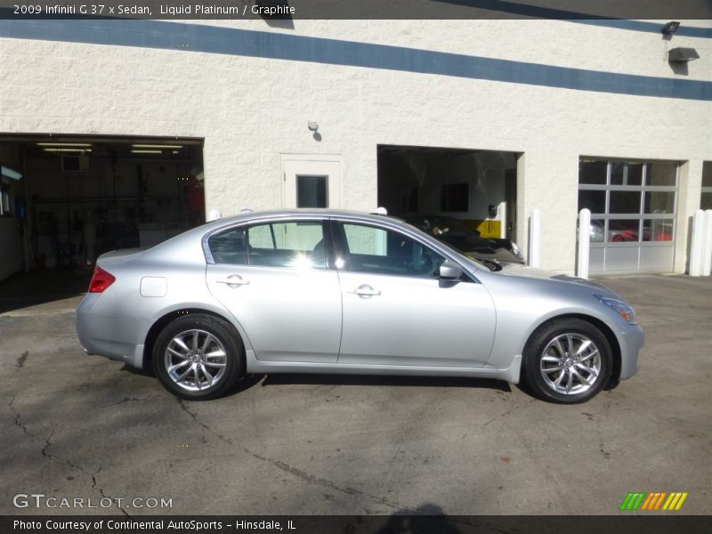 Liquid Platinum / Graphite 2009 Infiniti G 37 x Sedan