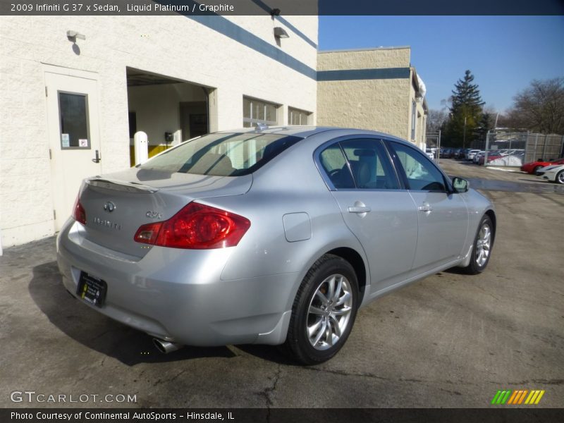 Liquid Platinum / Graphite 2009 Infiniti G 37 x Sedan
