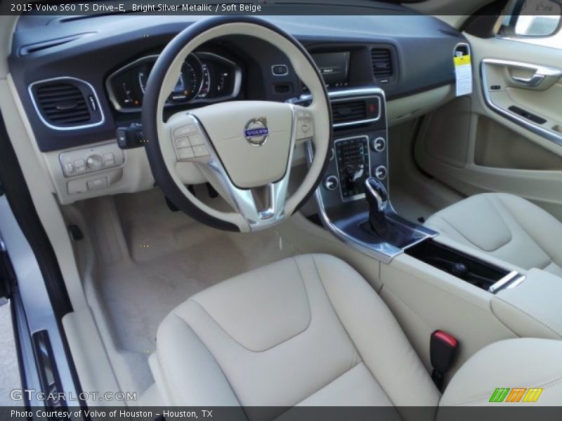 Bright Silver Metallic / Soft Beige 2015 Volvo S60 T5 Drive-E