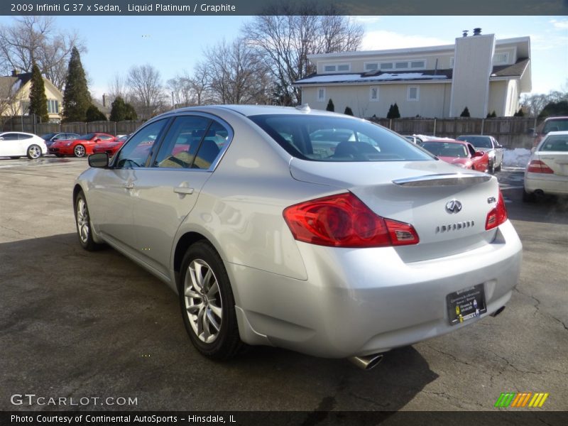 Liquid Platinum / Graphite 2009 Infiniti G 37 x Sedan