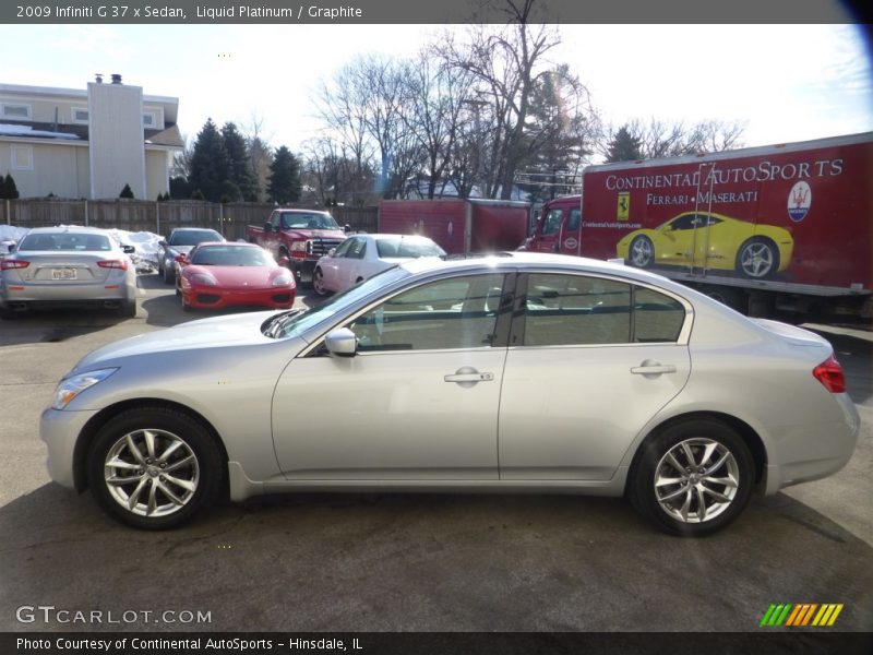 Liquid Platinum / Graphite 2009 Infiniti G 37 x Sedan