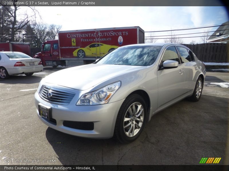 Liquid Platinum / Graphite 2009 Infiniti G 37 x Sedan