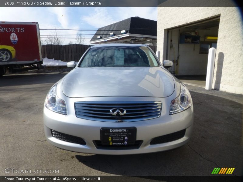 Liquid Platinum / Graphite 2009 Infiniti G 37 x Sedan