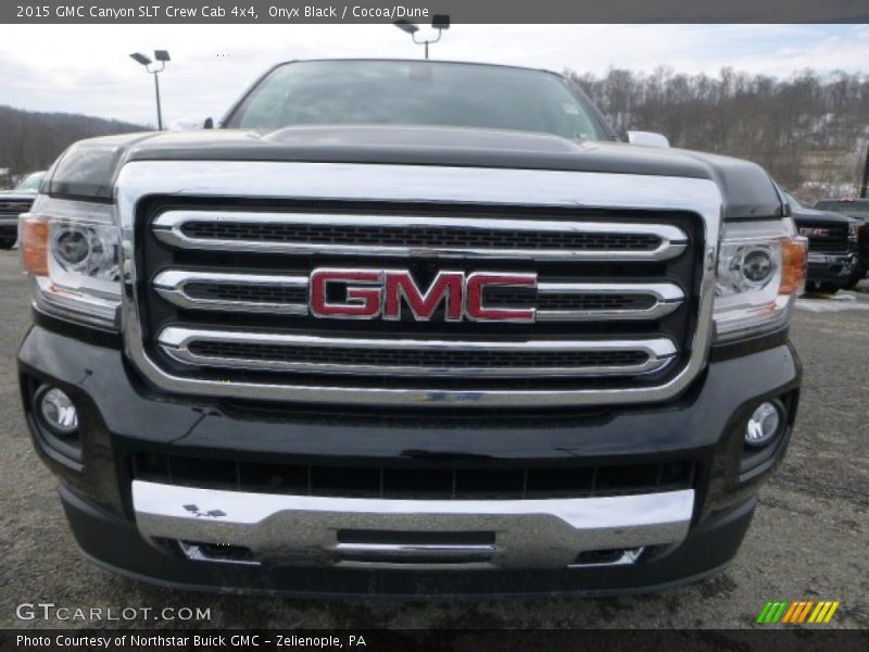 Onyx Black / Cocoa/Dune 2015 GMC Canyon SLT Crew Cab 4x4