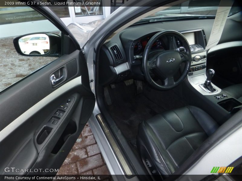 Liquid Platinum / Graphite 2009 Infiniti G 37 x Sedan