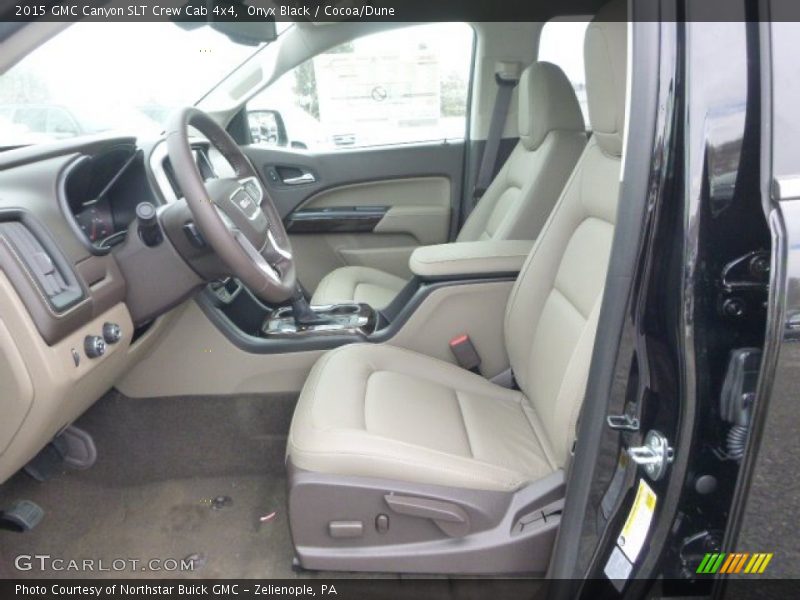 Onyx Black / Cocoa/Dune 2015 GMC Canyon SLT Crew Cab 4x4