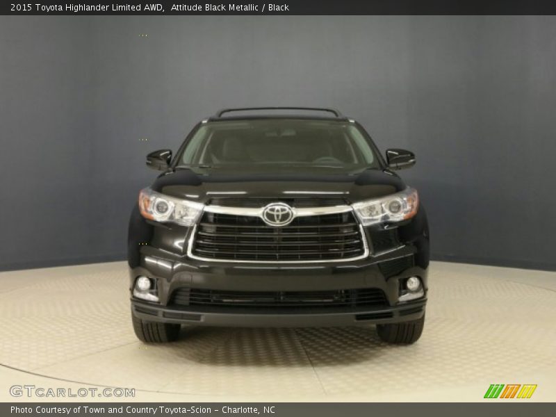Attitude Black Metallic / Black 2015 Toyota Highlander Limited AWD
