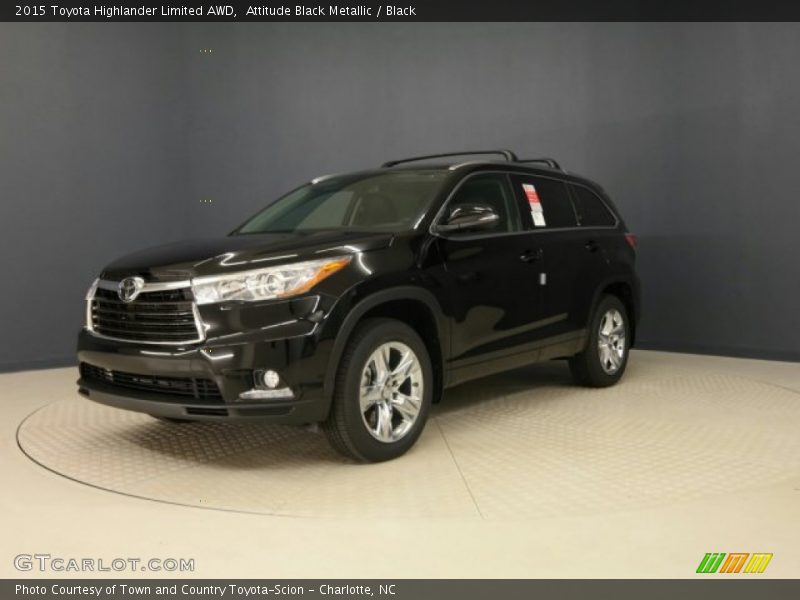 Attitude Black Metallic / Black 2015 Toyota Highlander Limited AWD