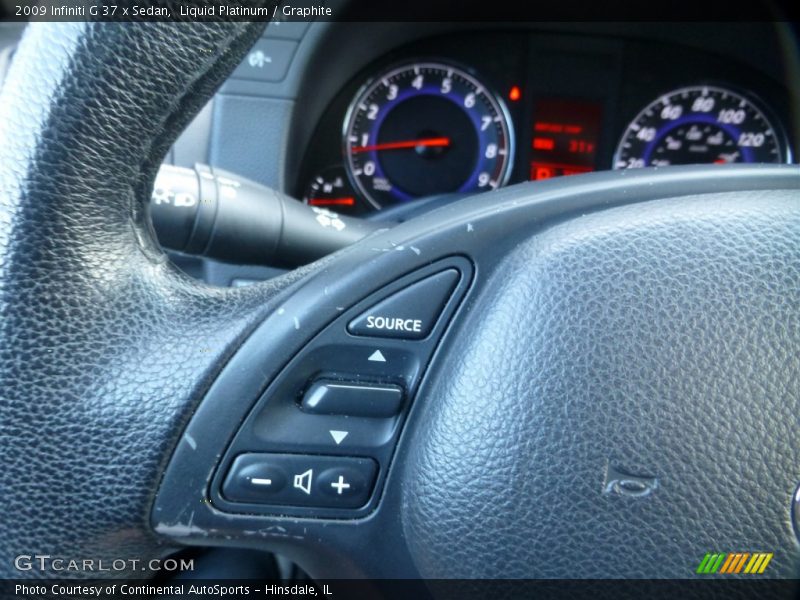 Liquid Platinum / Graphite 2009 Infiniti G 37 x Sedan
