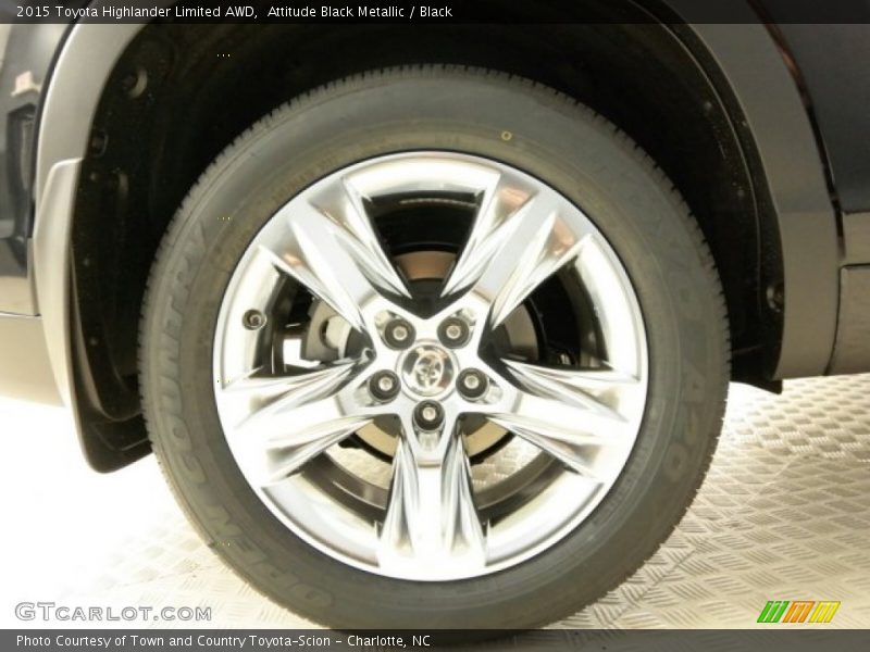Attitude Black Metallic / Black 2015 Toyota Highlander Limited AWD
