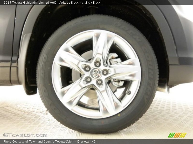Attitude Black Metallic / Black 2015 Toyota Highlander Limited AWD