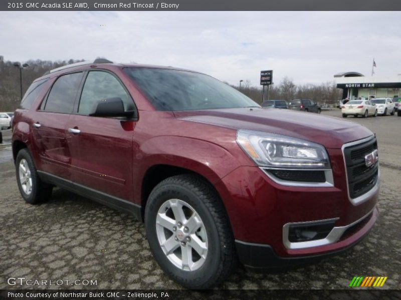 Crimson Red Tincoat / Ebony 2015 GMC Acadia SLE AWD