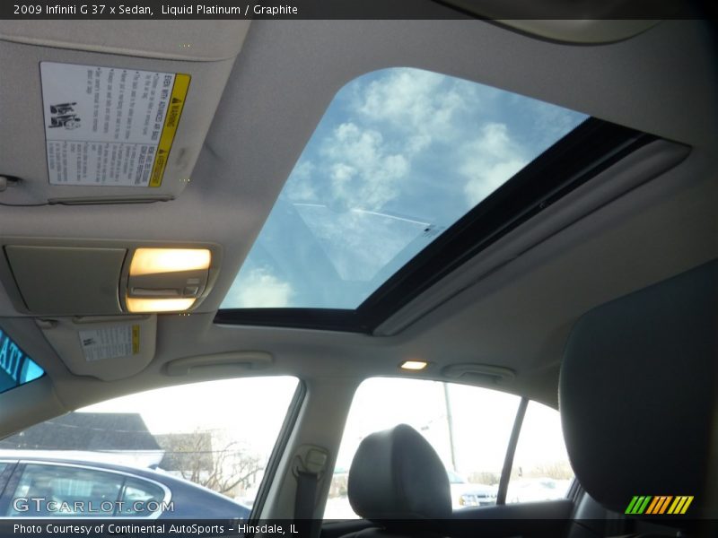 Liquid Platinum / Graphite 2009 Infiniti G 37 x Sedan