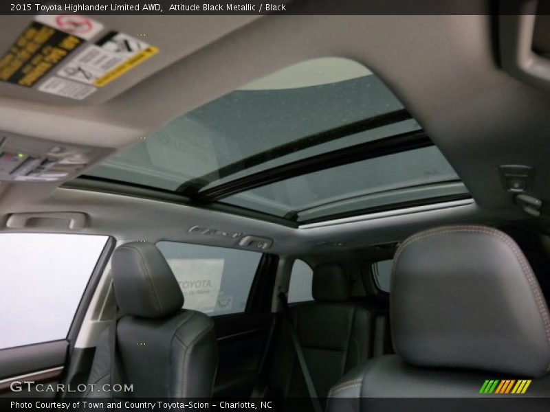 Attitude Black Metallic / Black 2015 Toyota Highlander Limited AWD