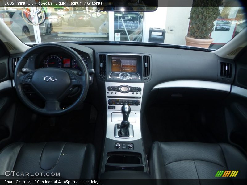 Liquid Platinum / Graphite 2009 Infiniti G 37 x Sedan