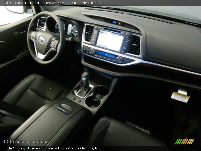 Attitude Black Metallic / Black 2015 Toyota Highlander Limited AWD