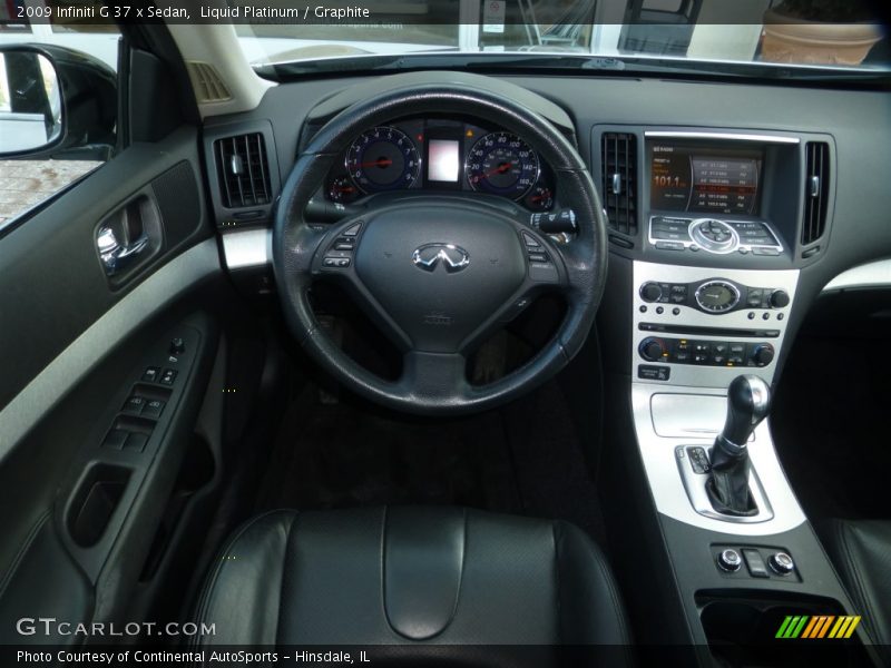 Liquid Platinum / Graphite 2009 Infiniti G 37 x Sedan
