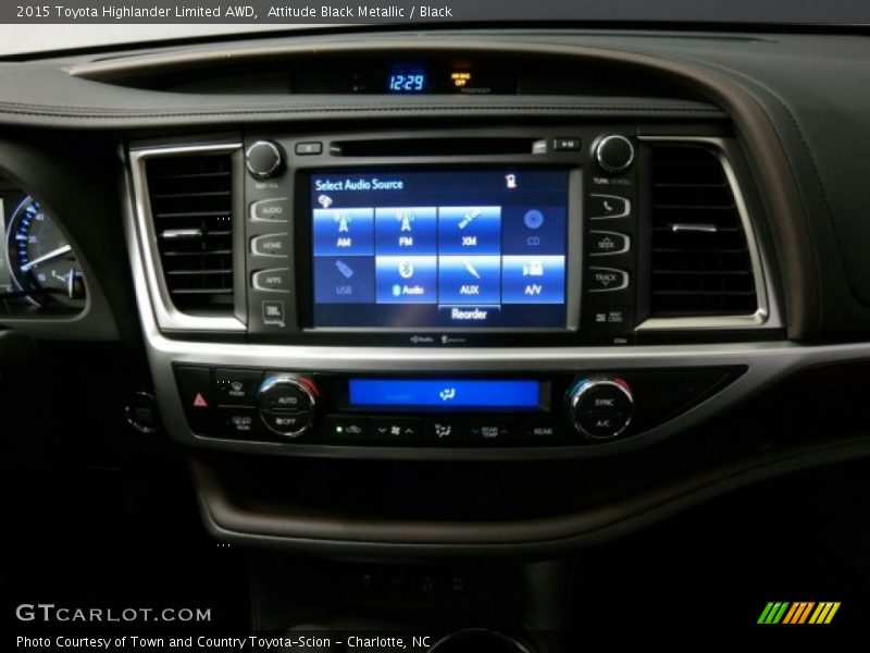 Attitude Black Metallic / Black 2015 Toyota Highlander Limited AWD