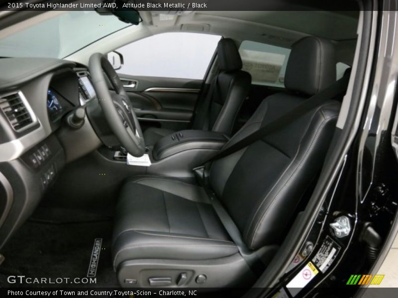 Attitude Black Metallic / Black 2015 Toyota Highlander Limited AWD