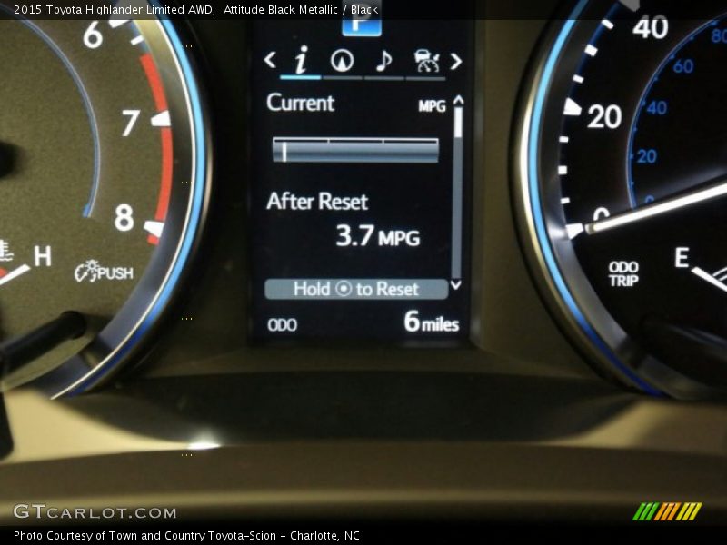 Attitude Black Metallic / Black 2015 Toyota Highlander Limited AWD