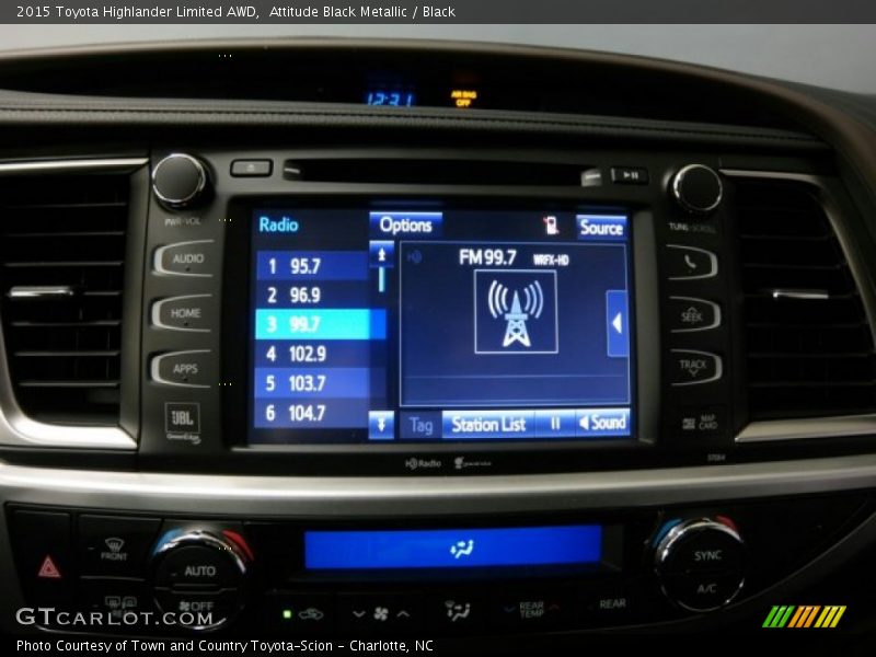Attitude Black Metallic / Black 2015 Toyota Highlander Limited AWD