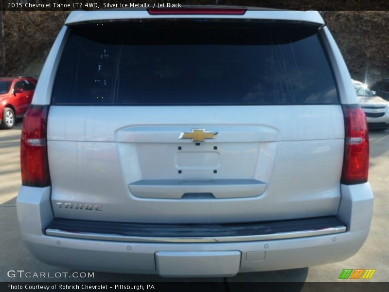 Silver Ice Metallic / Jet Black 2015 Chevrolet Tahoe LTZ 4WD